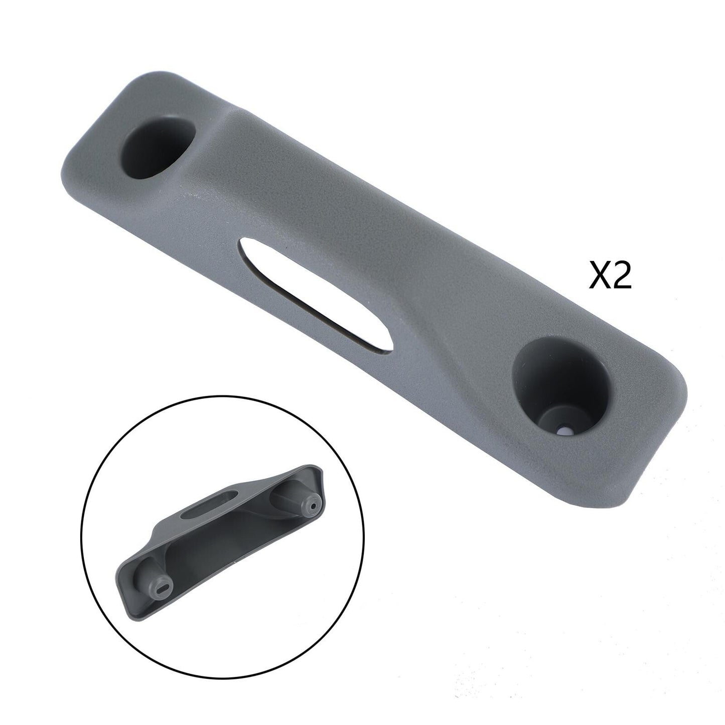1 Pair Gray inner Trim Cover Upper Door Striker Head Liner For Ford F150 2004-08