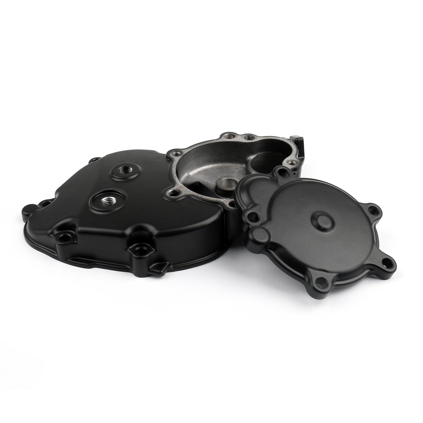Engine Starter Case Crankcase Cover For Kawasaki Ninja ZX10R 2006-10 Black