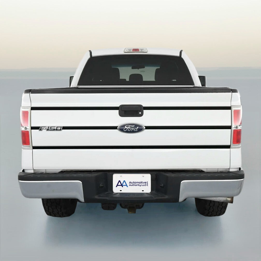 2009-2014 Ford F150 Black Tailgate Trim Molding Inserts By Automotive Authority