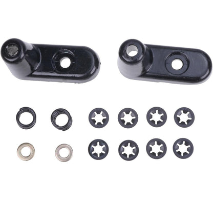2) Bracket Sun Visor Repair Kit For Jeep Wrangler 2003-2006 Aluminum 924-532