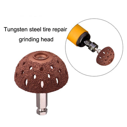 2pcs Tire Grinding Head Rasp Buffer Ball Tyre Repair Hand Tool Buffing Wheel US