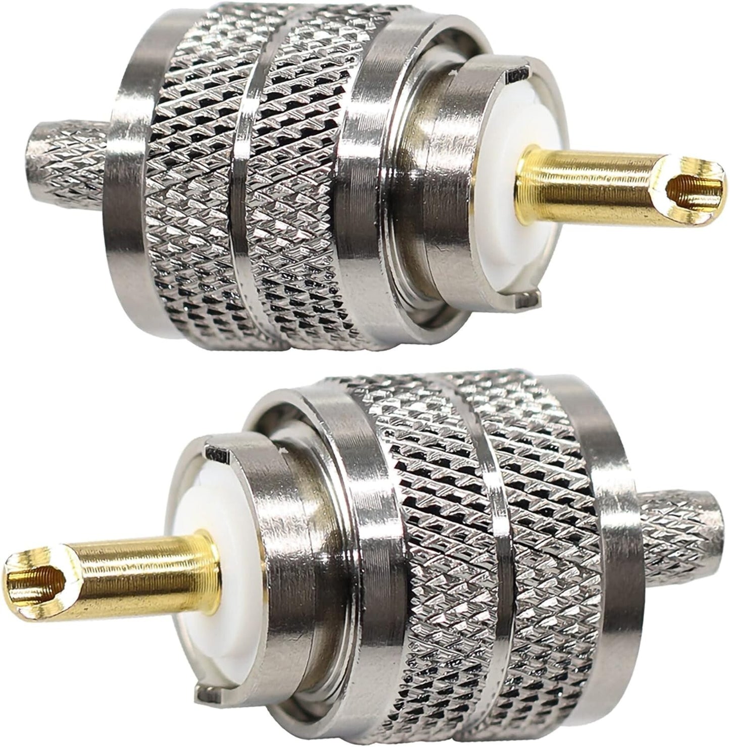 10PCS UHF PL-259 Male Crimp Connectors Coax Cable Adapter for RG8X LMR240 Wire