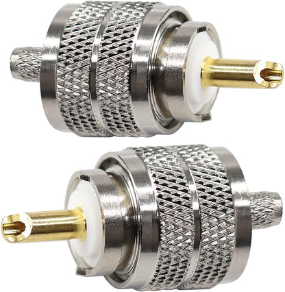 10PCS UHF PL-259 Male Crimp Connectors Coax Cable Adapter for RG8X LMR240 Wire