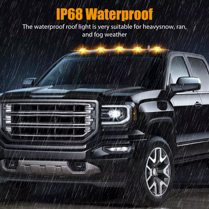 5x For 1988-2002 Chevy/GMC Pickup Trucks Roof Top Cab Lights Amber Marker Lights