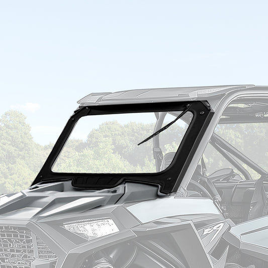 Solid Spare Glass Front Full Windshield For 2019-2023 Polaris RZR XP/ XP4 1000 Black
