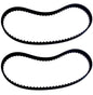 Solid Spare Polyflex Belt Fits Variety of Grizzly Harbor Freight Jet Lathes 5m710 - 2-Pack