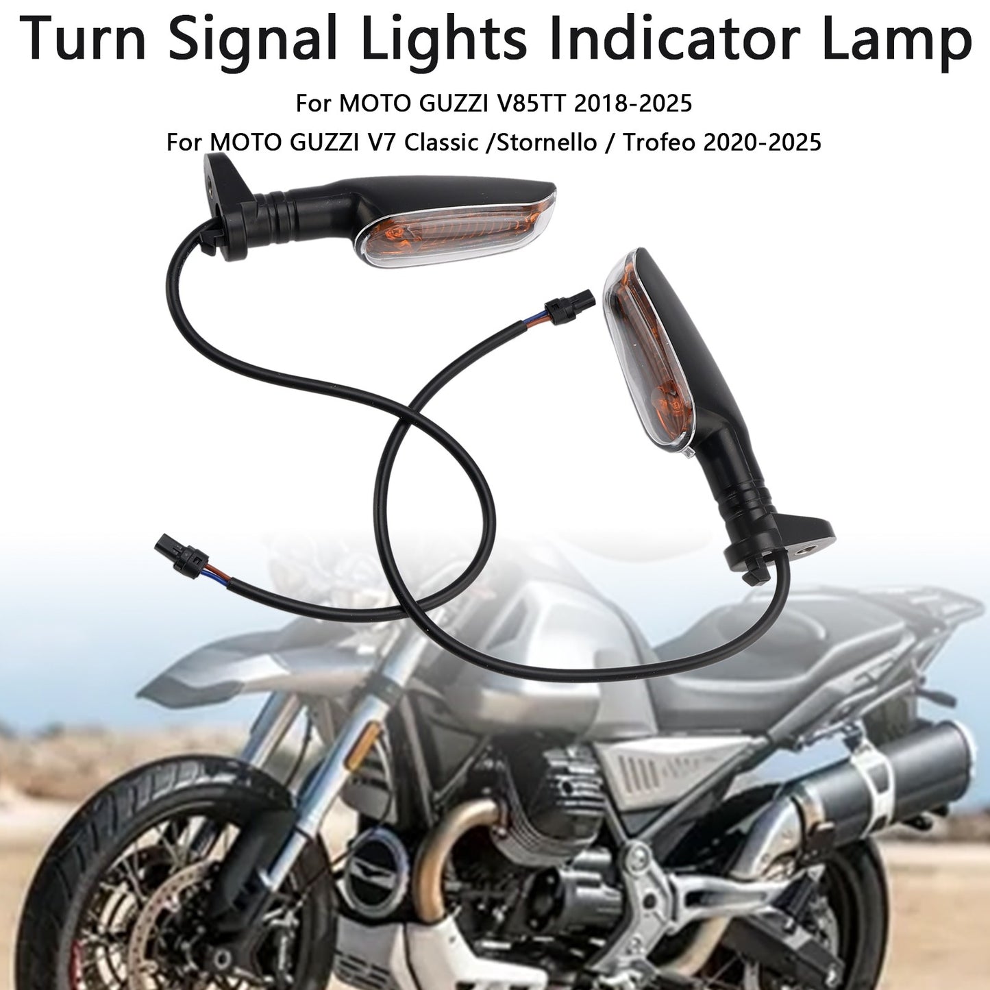 Turn Signal Lights Indicator Lamp For MOTO GUZZI V7 V9 V100 V85TT Stelvio
