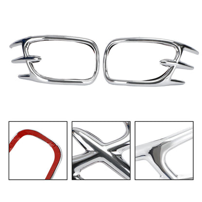 Goldwing Chrome Fairing Mirror Back Accent Grilles for 2001-2011 Honda GL1800