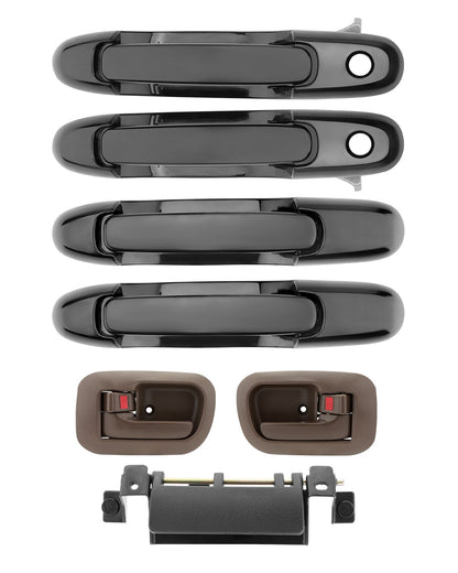 7PCS Exterior Interior Door Handle & Liftgate Handle Set For 98-03 Toyota Sienna