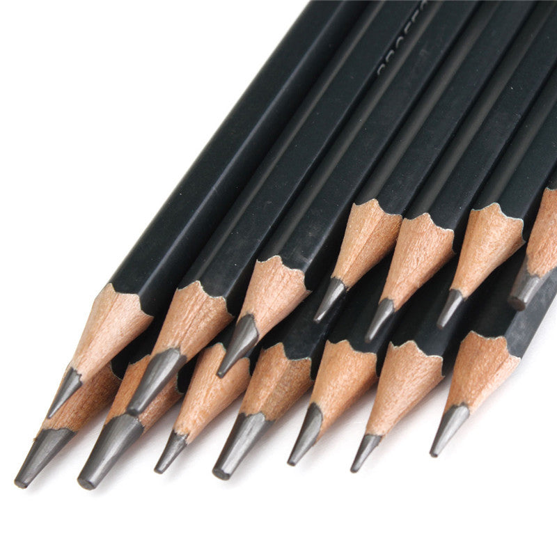 Drawing Sketching Pencil Set - 14 Pieces, Graphite (12B - 6H)