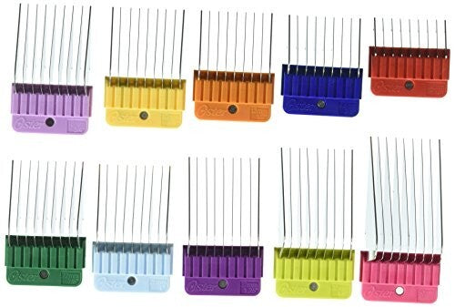Solid Spare Oster 078936-100-000 10 Piece Stainless Steel Pet Clipper Guide Comb Kit