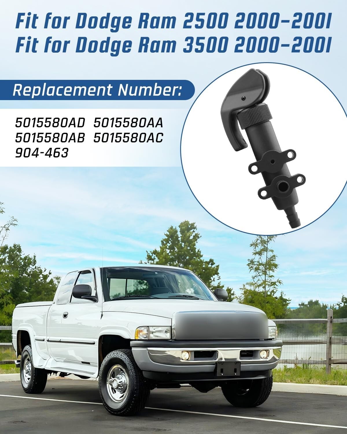 Fuel Filter Bowl Drain Valve for 00-01 Dodge Ram 5.9L Cummins Diesel