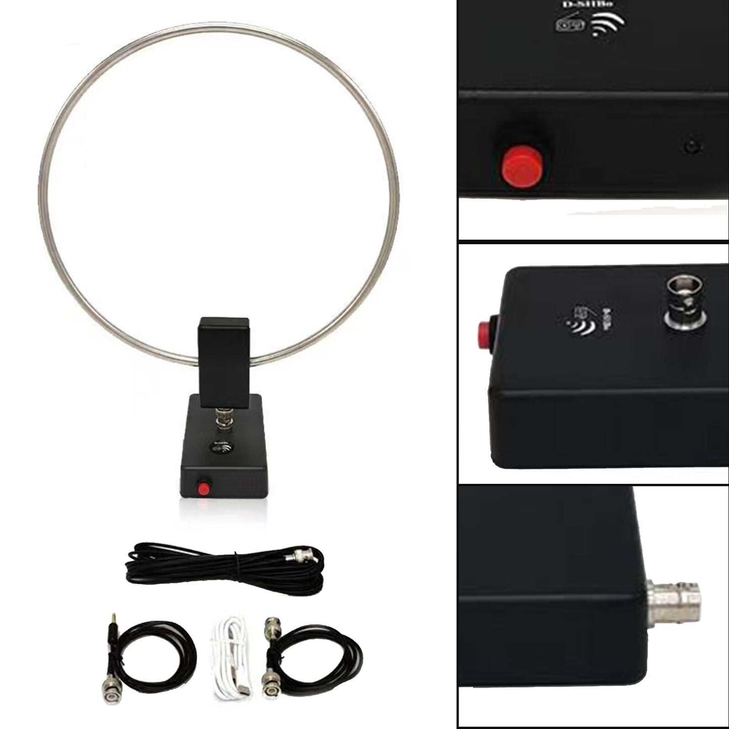 GA-800 Active Loop Antenna Shortwave Antenna 10KHz-159MHz Portable for Radios Y