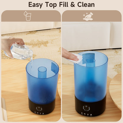 3.2L Cool Mist Ultrasonic Humidifier for Bedroom, Baby Nursery, Auto Shut-Off