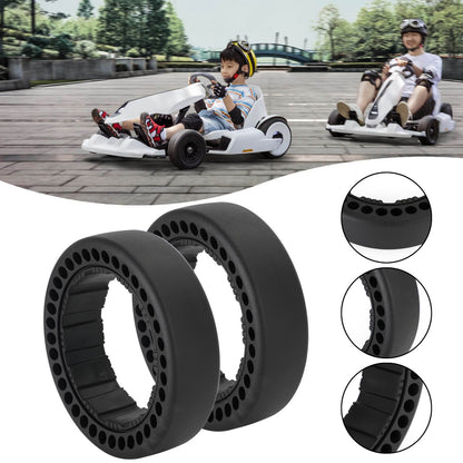 ??2PCS Drifting Rear Tire For Segway Ninebot Gokart Pro S MAX Replacement Black