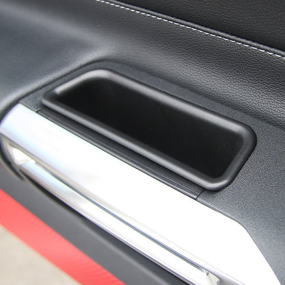 2pcs Inner Side Door Handle Storage Box Cover For Ford Mustang 2015+ Accessories