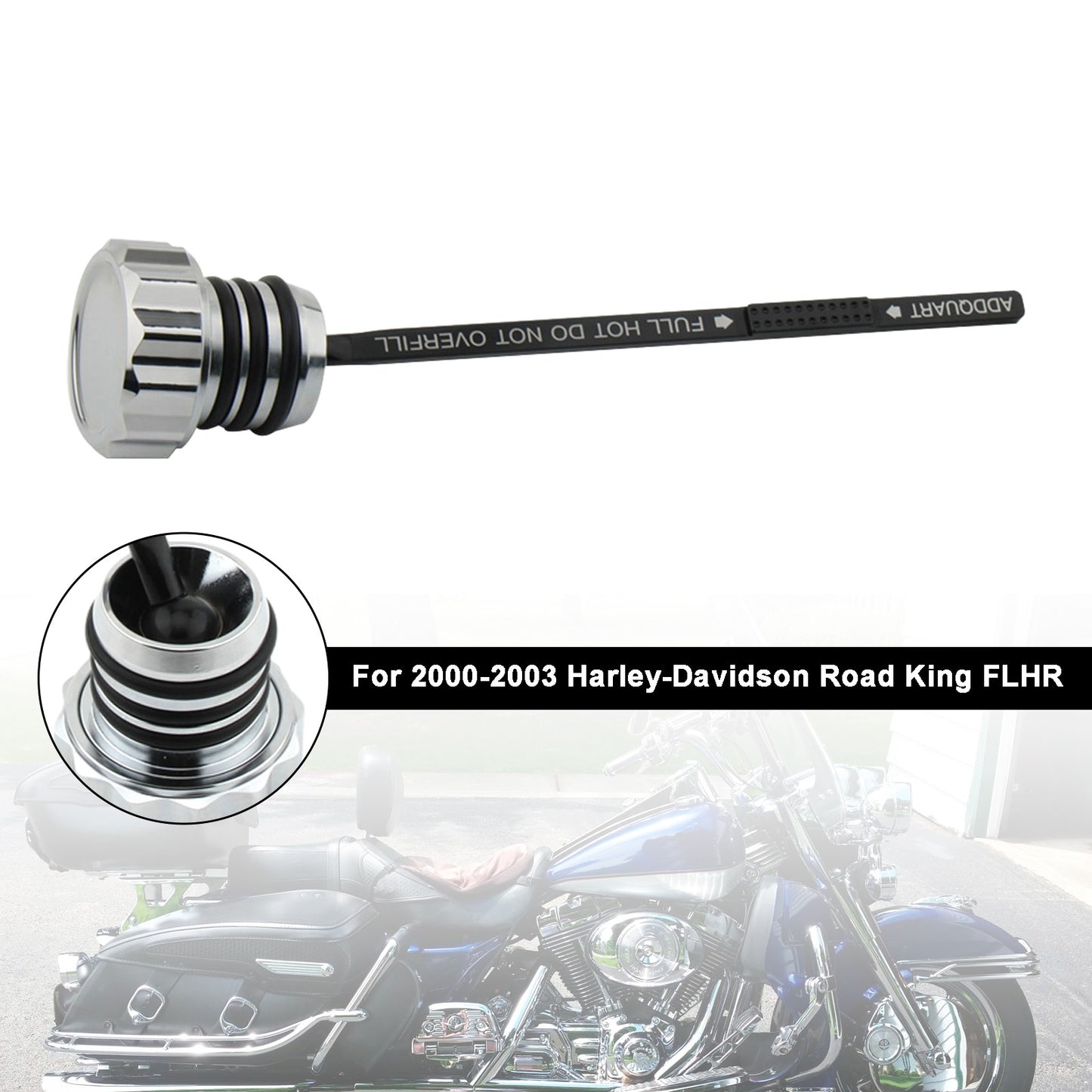 Oil Dipstick Tank Cap Plug 0710-0121 For Touring Road King Electra Glide 00-2006