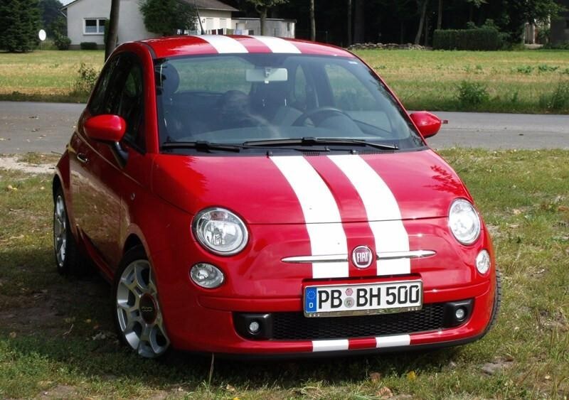 6" VINYL RALLY STRIPES RACING STRIPE KIT HOOD TRUNK ROOF DECAL KIT For FIAT 500