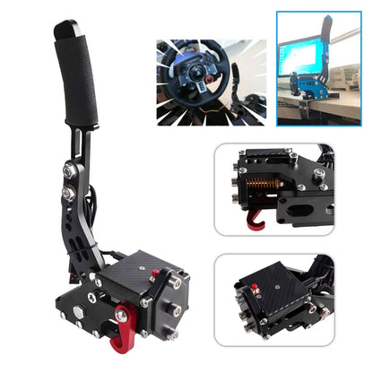 14Bit PS4/PS5 USB SIM Handbrake for Racing Games Steering Wheel Stand G29 Black.