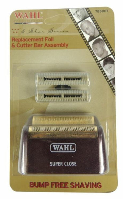 Solid Spare (2) - Wahl Pro 5 Star Series 7031-100 Replacement Foil & Cutter Assy Red Gold
