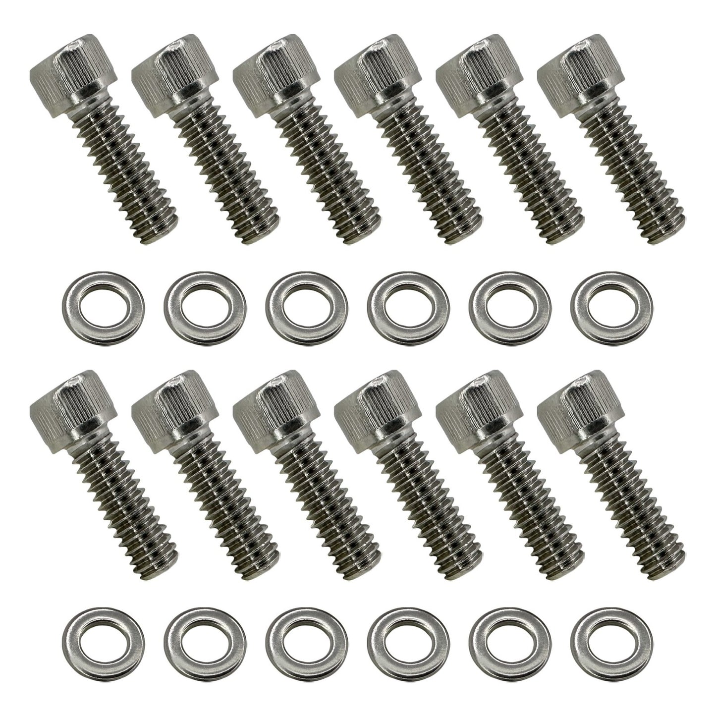 SBF Stainless Steel Valve Cover Bolt Kit for Ford Small Block - 260 289 302 5.0L