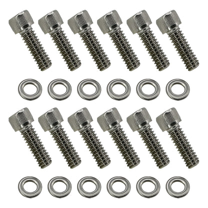 SBF Stainless Steel Valve Cover Bolt Kit for Ford Small Block - 260 289 302 5.0L
