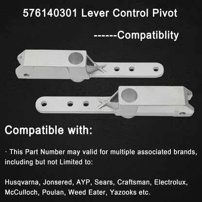 2x Lever Control Pivot Lawn Tractor Part Steering for Husqvarna Poulan 576140301
