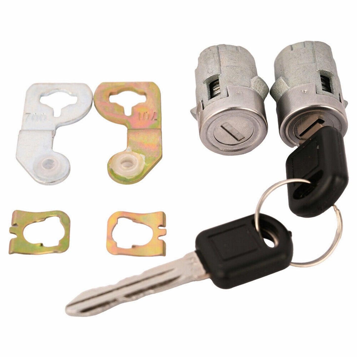 Door Lock Cylinder Set With Keys & Clips For 2001-2006 CHEVY SILVERADO TAHOE