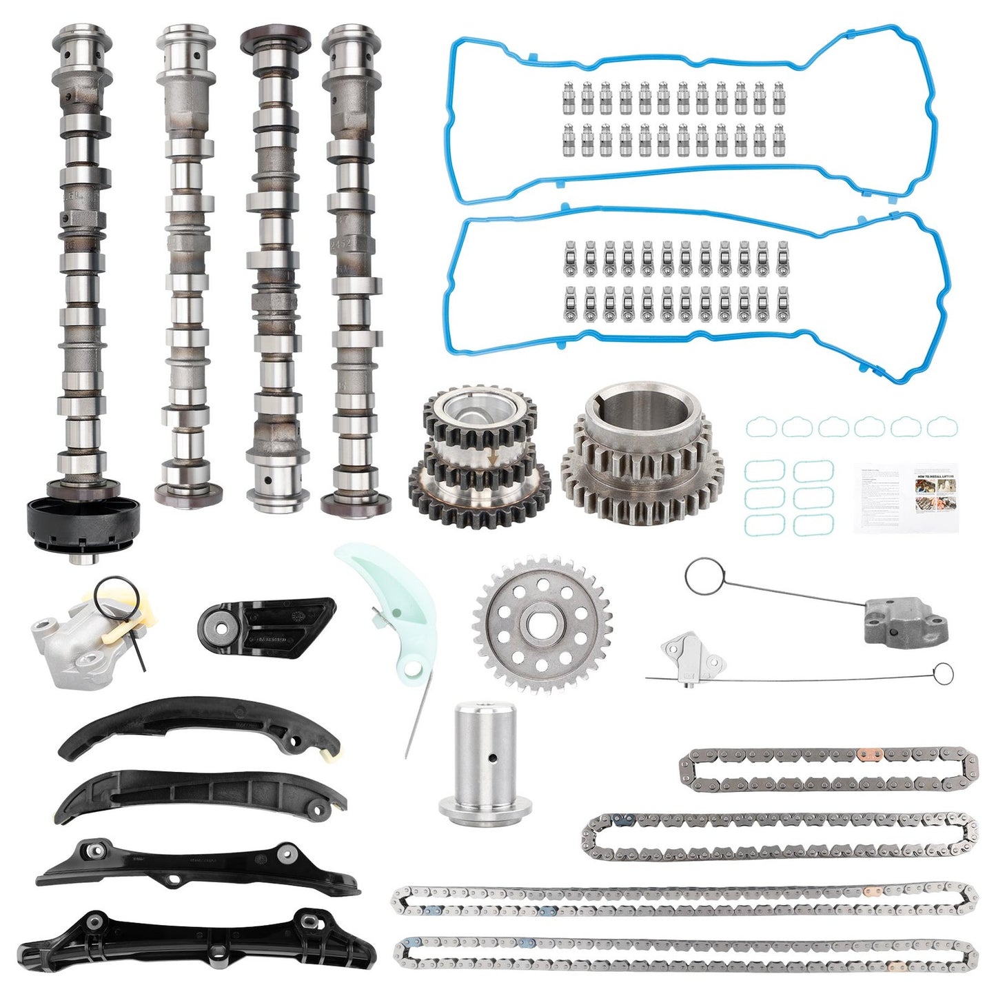 Camshafts Rockers Lifters Kit For Chrysler 200 300 Dodge Ram 3.6L V6 Pentastar