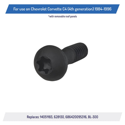Rear Lock Bolts for Corvette C4 1984-96 Removable Targa Top Roof Panel 14051183