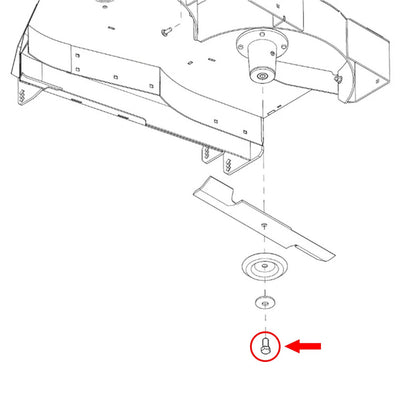 Blade Bolt for Hustler Super Mini, Fastrak, Hustler Super Z Raptor - 781872 (3)