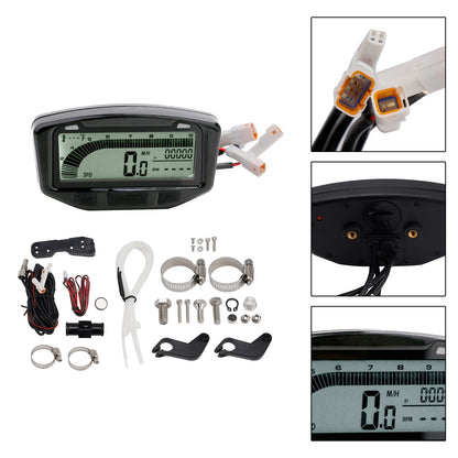 Speedometer Odometer Tachometer Digital Lcd Fits For Honda Cg150 2010-2012 2011