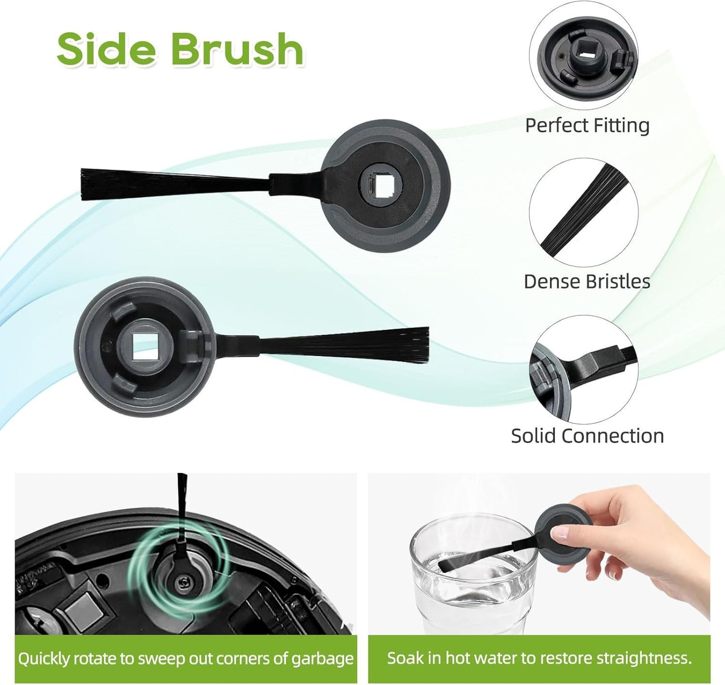 Vacuum Replacement Part Cleaning Brush Filter Kit Compatible For Shark ION Robot