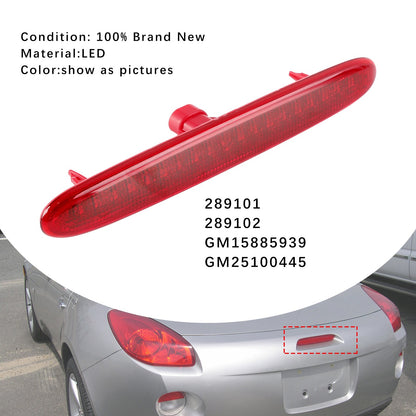 Red LED 3rd Third Brake Stop Light Lamp 28K For Pontiac Solstice 2006-2009 US
