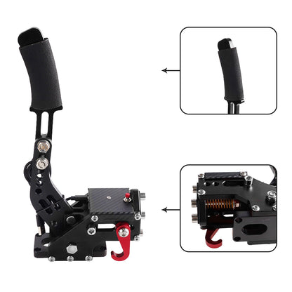 14Bit PS4/PS5 USB SIM Handbrake for Racing Games Steering Wheel Stand G29 Black.
