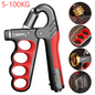 Hand Grip Strength Power Trainer Gripper Strengthener Adjustable Gym Exerciser