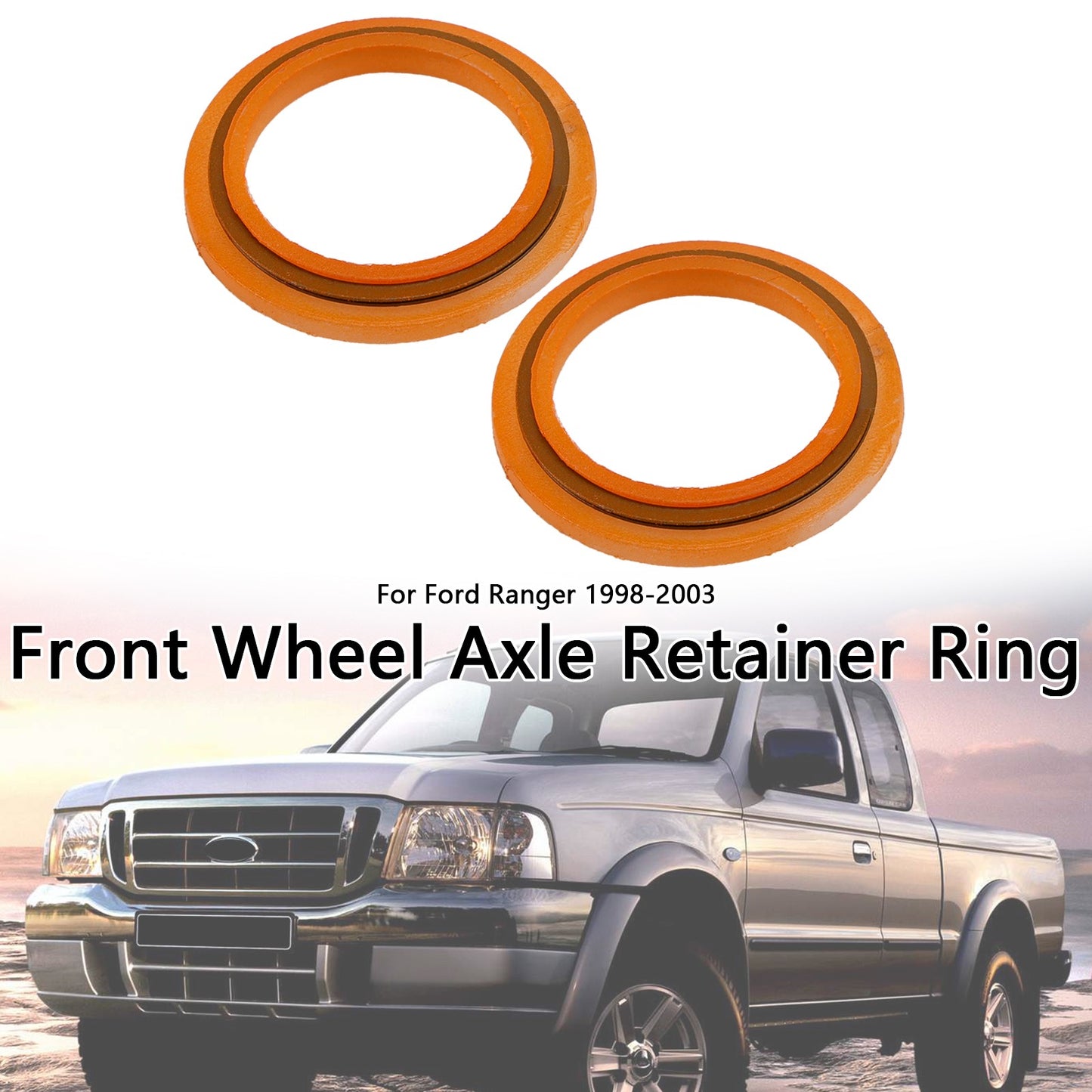 2PCS Front Wheel Axle Retainer Ring F87Z-3B457-AA Fit Ford Ranger 1998-2003