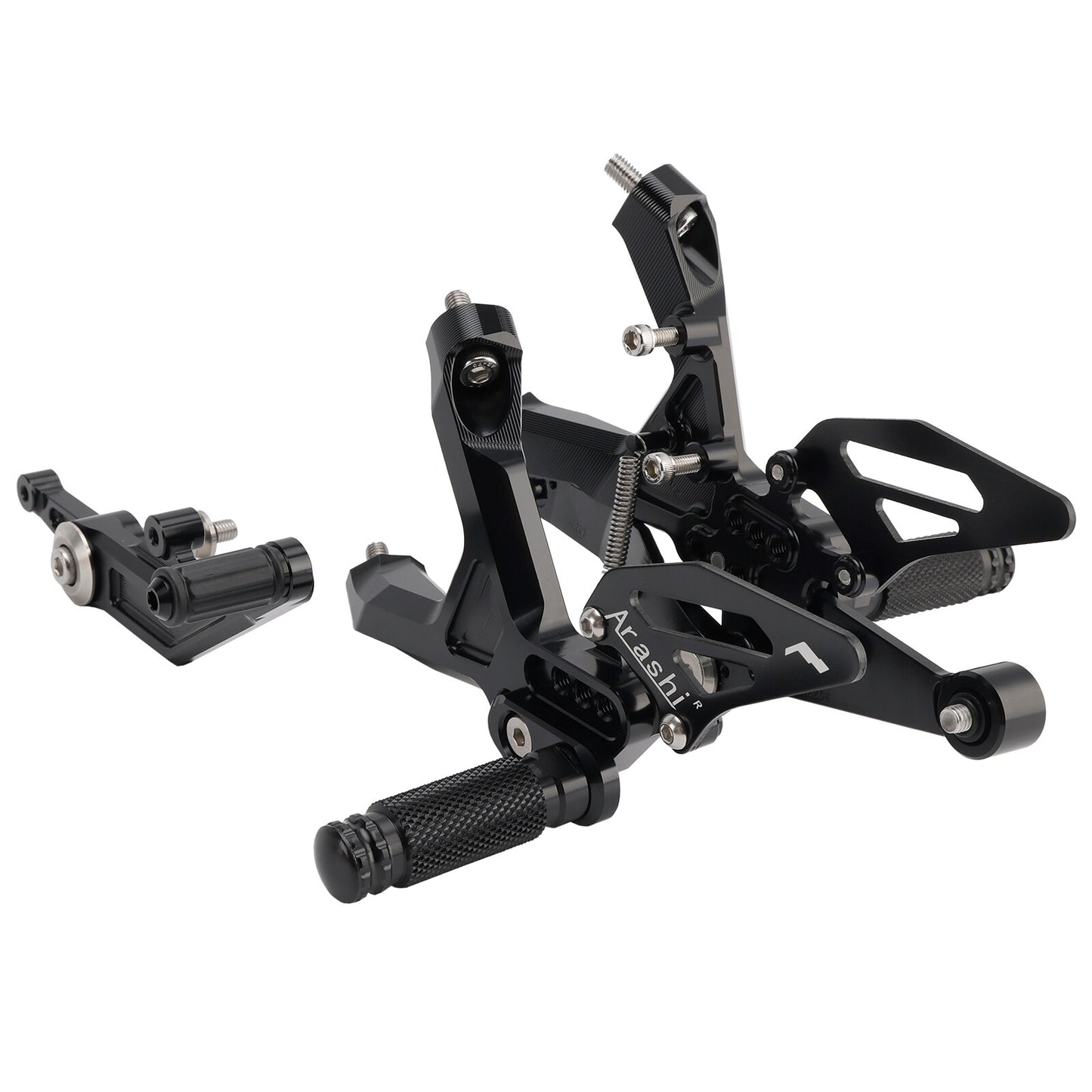 CNC Aluminum Rearsets Footpegs Black Fits BMW S 1000 RR 19-24 / M 1000 RR 21-24