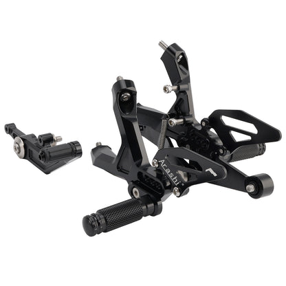CNC Aluminum Rearsets Footpegs Black Fits BMW S 1000 RR 19-24 / M 1000 RR 21-24