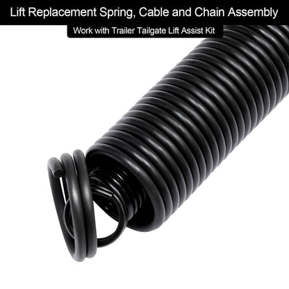 2X Trailer Ramp Gate Assist Spring Cable Kit For Gorilla-Lift Trailer Spring