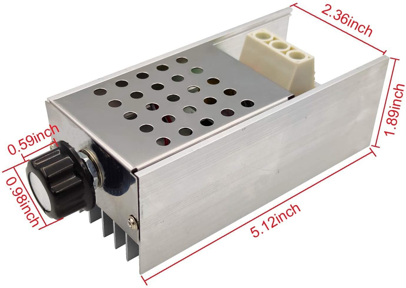 AC 110-230V 10000W SCR Motor Speed Controller Volt Regulator Dimmer Thermostat