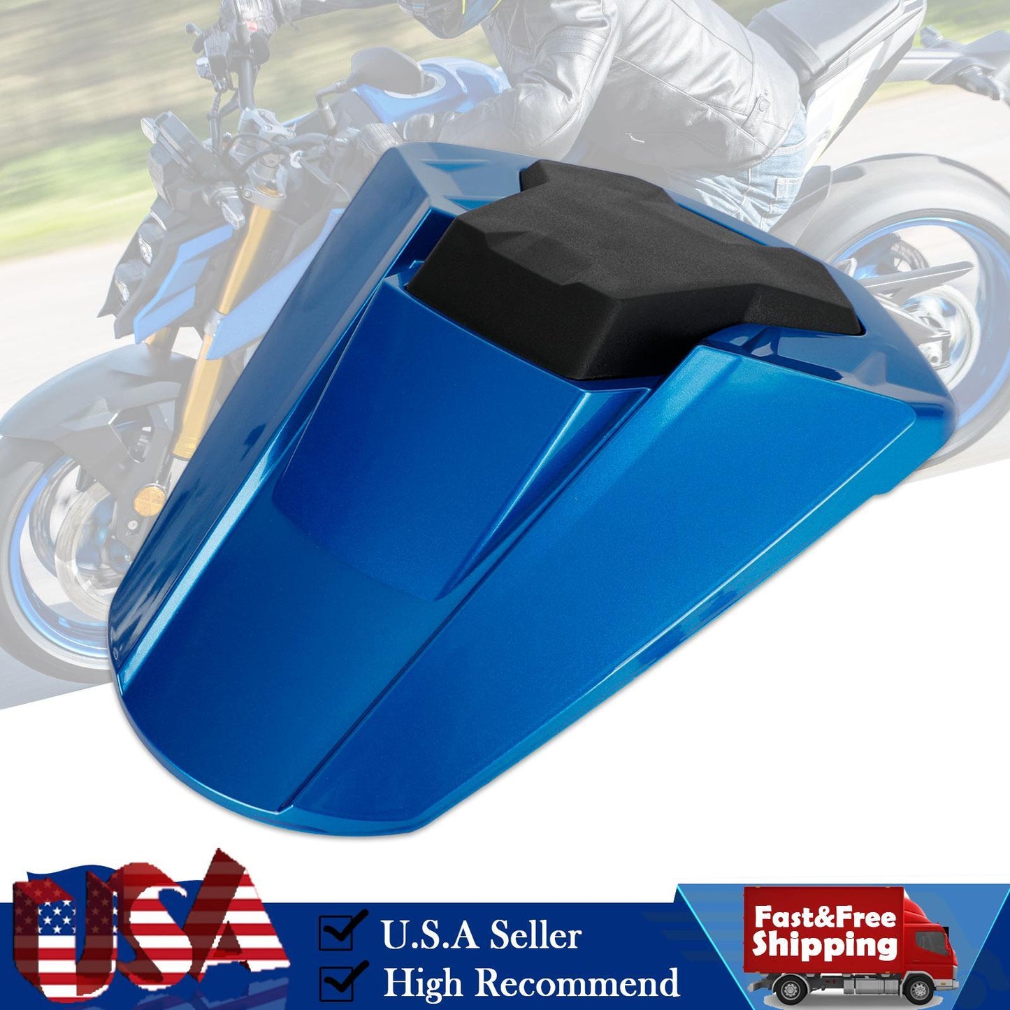 Rear Seat Cover Cowl Fairing For Suzuki GSXS 1000 GSX-S1000 2021-24 Blue