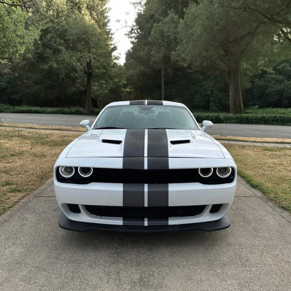 8" VINYL RALLY STRIPES RACING STRIPE HOOD TRUNK ROOF For DODGE CHALLENGER