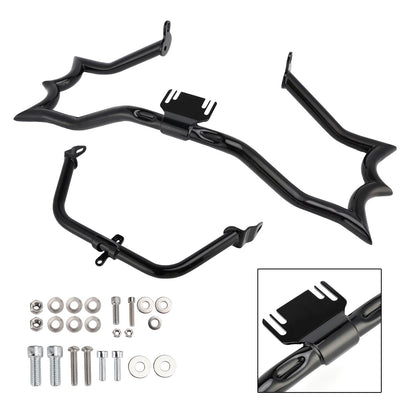 Engine Guard Crash Bar&Fairing Bracket Kit Black For Touring Road King Street
