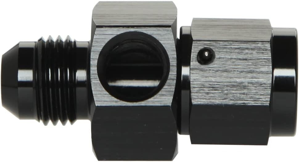 Fuel Pressure Fitting 6AN Male to Female with 1/8 NPT Gauge Port Hose Adapter