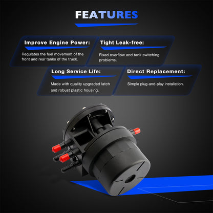 Fuel Tank Selector Valve Reservoir Switching Fits F150 F250 F350 F1UZ-9B263-B