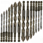 14x Carbide Drill Bit 3-12mm 4-Flute Sawtooth Eccentric Drill Bit for Tile Glass