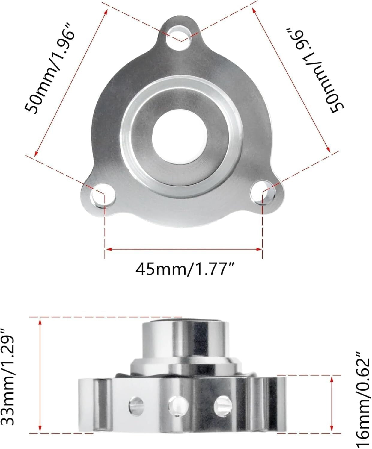 TURBO BLOW OFF VALVE BOV ADAPTER SPACER FOR 07-12 MINI COOPER S R56 R57 N14