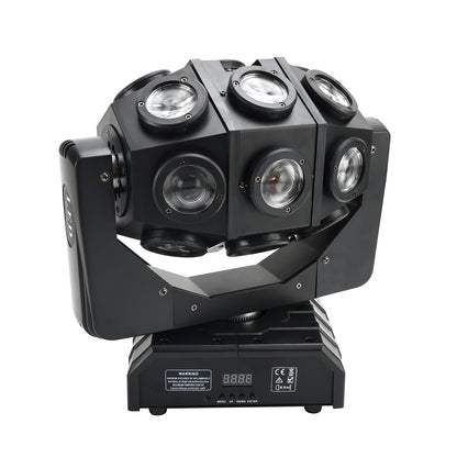 180W Moving Head 18 LED Rotating Beam DMX Stage Light RGBW DJ Disco Party Club