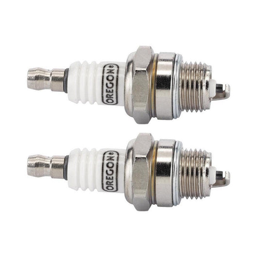 Solid Spare 2 PACK Oregon 77-307-1 Spark Plug Fits NGK Bosch Champion
